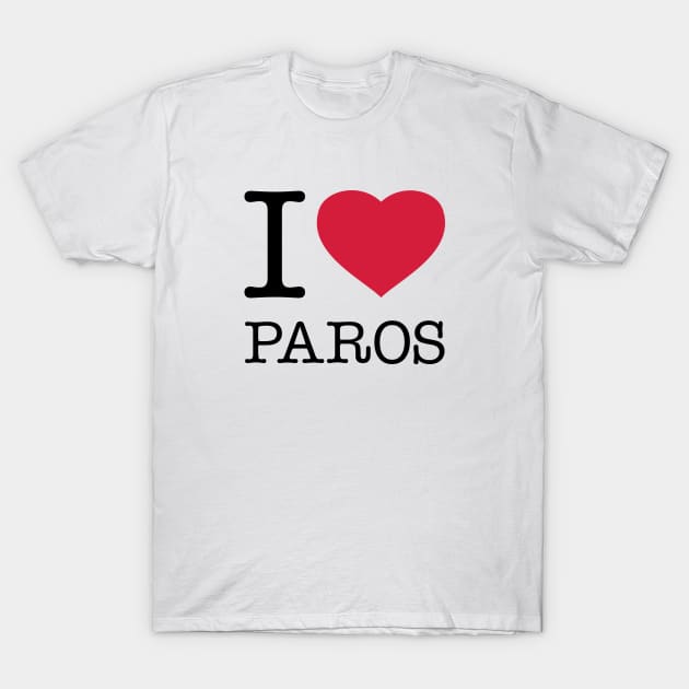 I LOVE PAROS T-Shirt by eyesblau